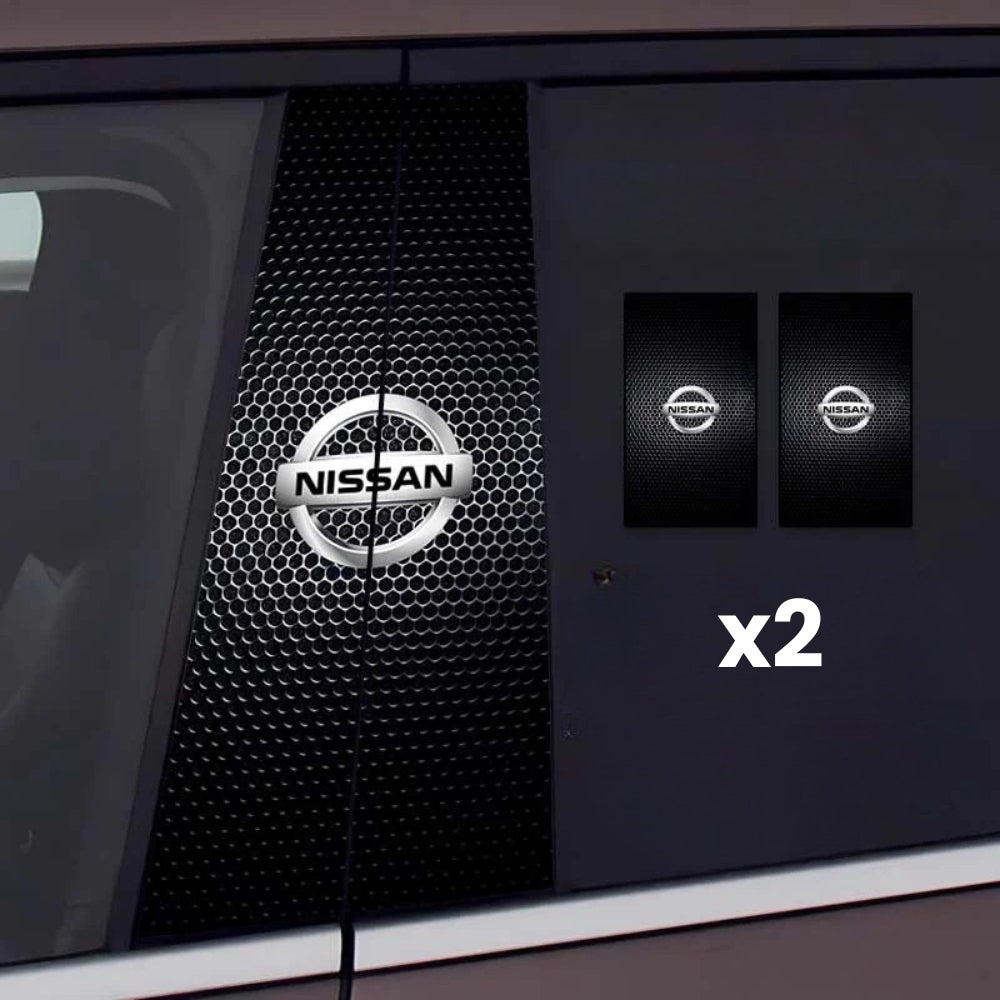 2x autocolantes para janelas de automóveis com logótipo