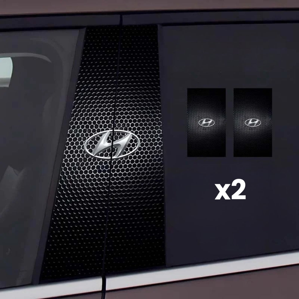2x autocolantes para janelas de automóveis com logótipo