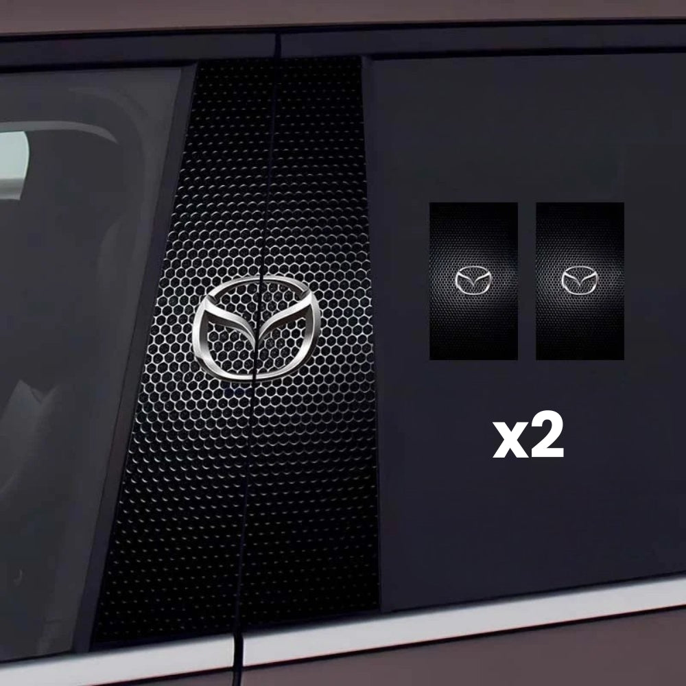 2x autocolantes para janelas de automóveis com logótipo