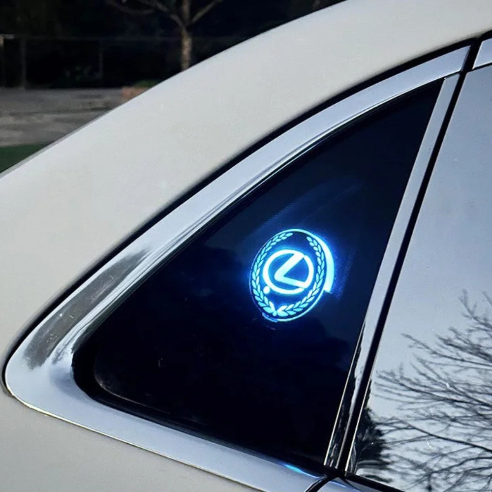 Ładowalne logo LED do samochodu - efekt neonowy