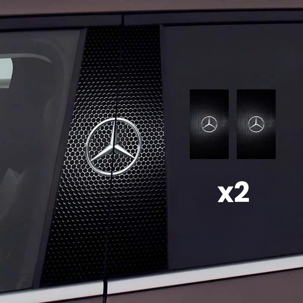 2x autocolantes para janelas de automóveis com logótipo