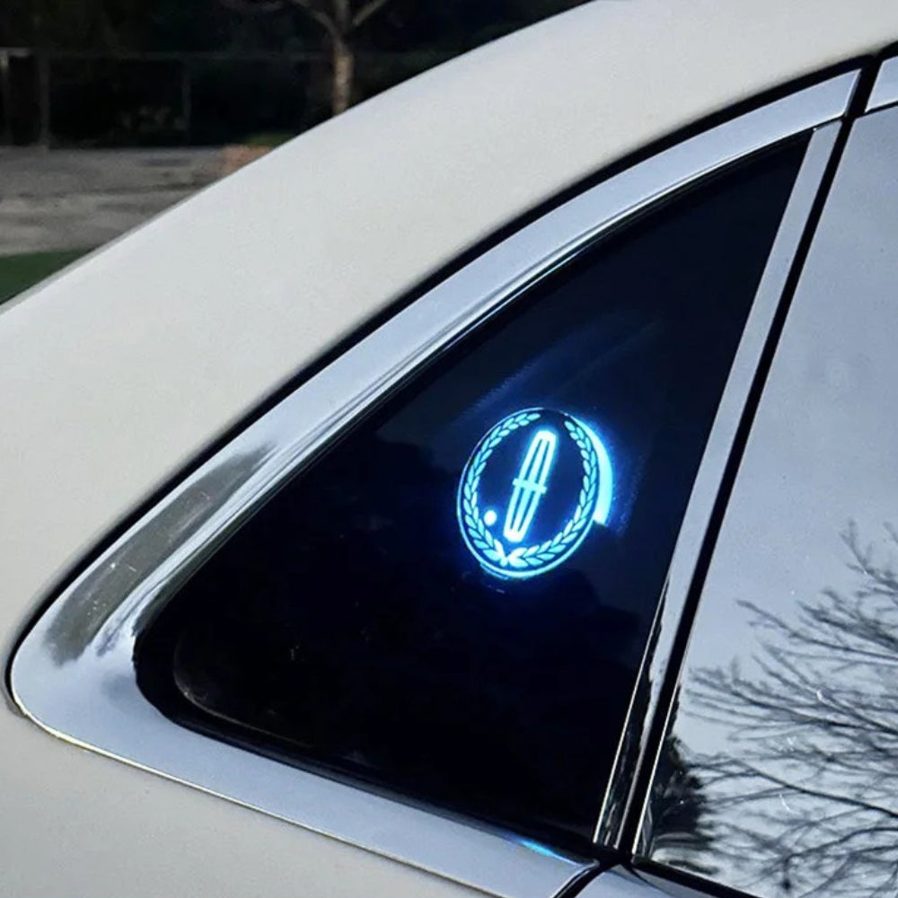 Ładowalne logo LED do samochodu - efekt neonowy