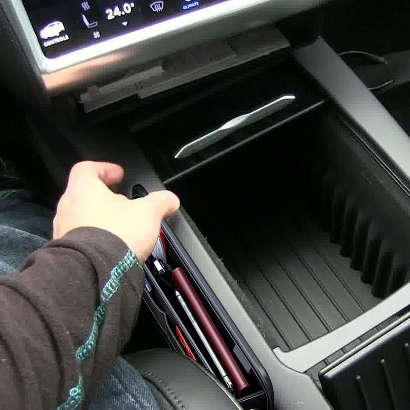 Cutie de depozitare auto din piele