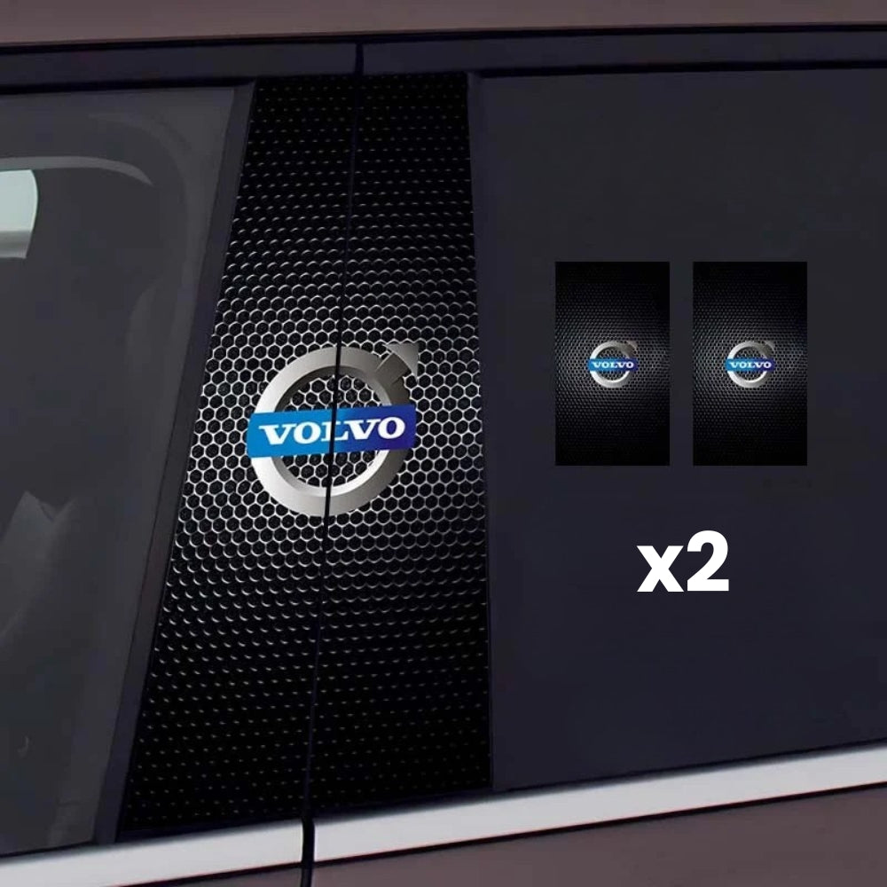 2x autocolantes para janelas de automóveis com logótipo