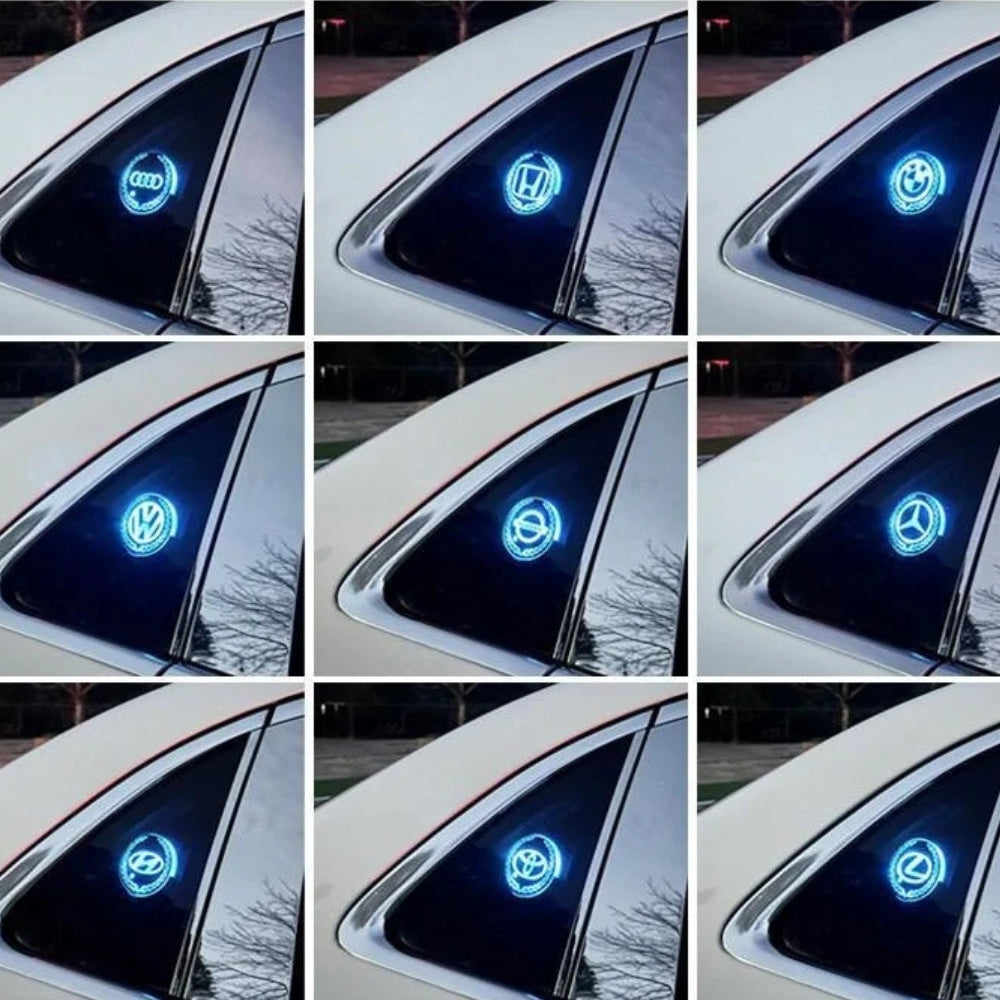 Ładowalne logo LED do samochodu - efekt neonowy