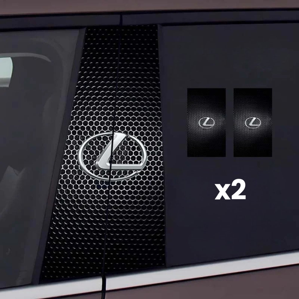 2x autocolantes para janelas de automóveis com logótipo