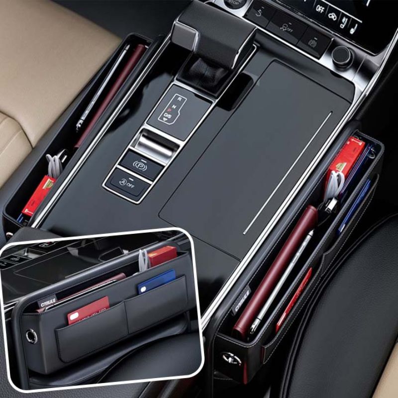 Cutie de depozitare auto din piele