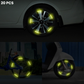 20 Pcs Protège-roues lumineux avec logo