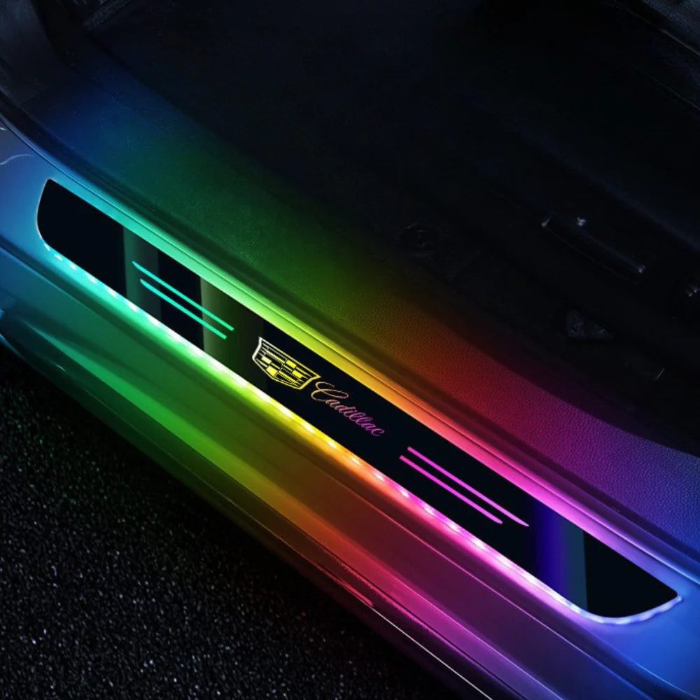 Pack de 2 placas LED para soleira de porta de automóvel