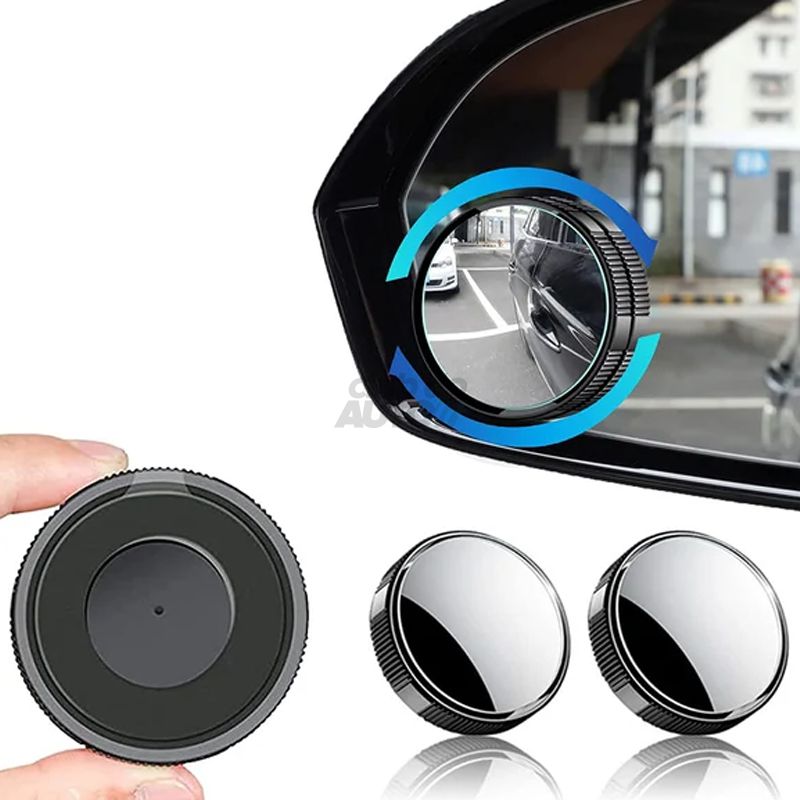 Espelhos retrovisores de ângulo amplo rotativos de 360° para o ângulo morto (2 peças)